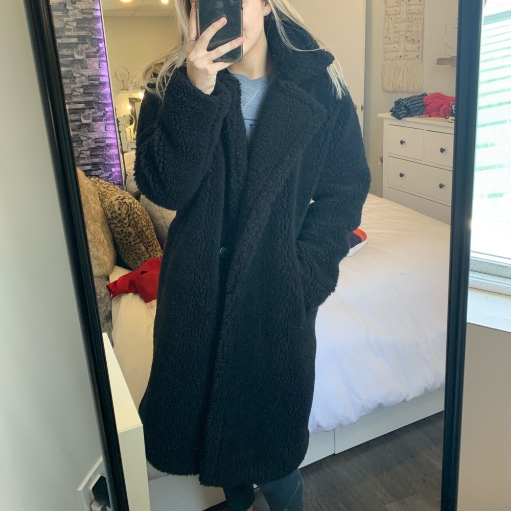 MISSGUIDED  oversized teddy bear coat